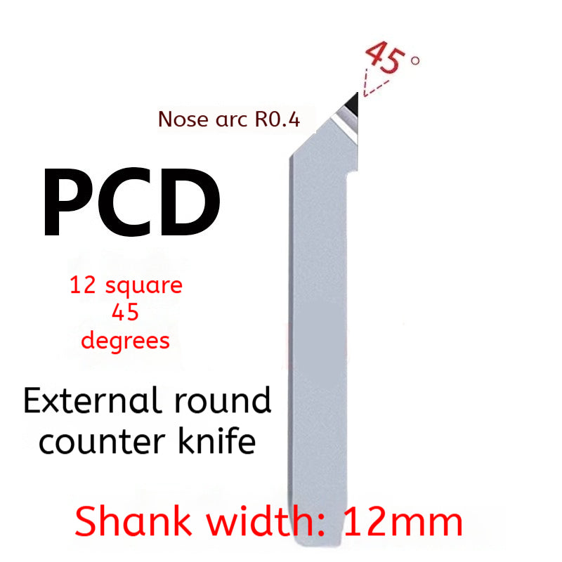 1163-PCD diamond turning tool cylindrical plane super bright CBN boron nitride tool 20 square 60/90 degrees gemstone knife non-standard Shandong Denso Pricision Tools Co.,Ltd.